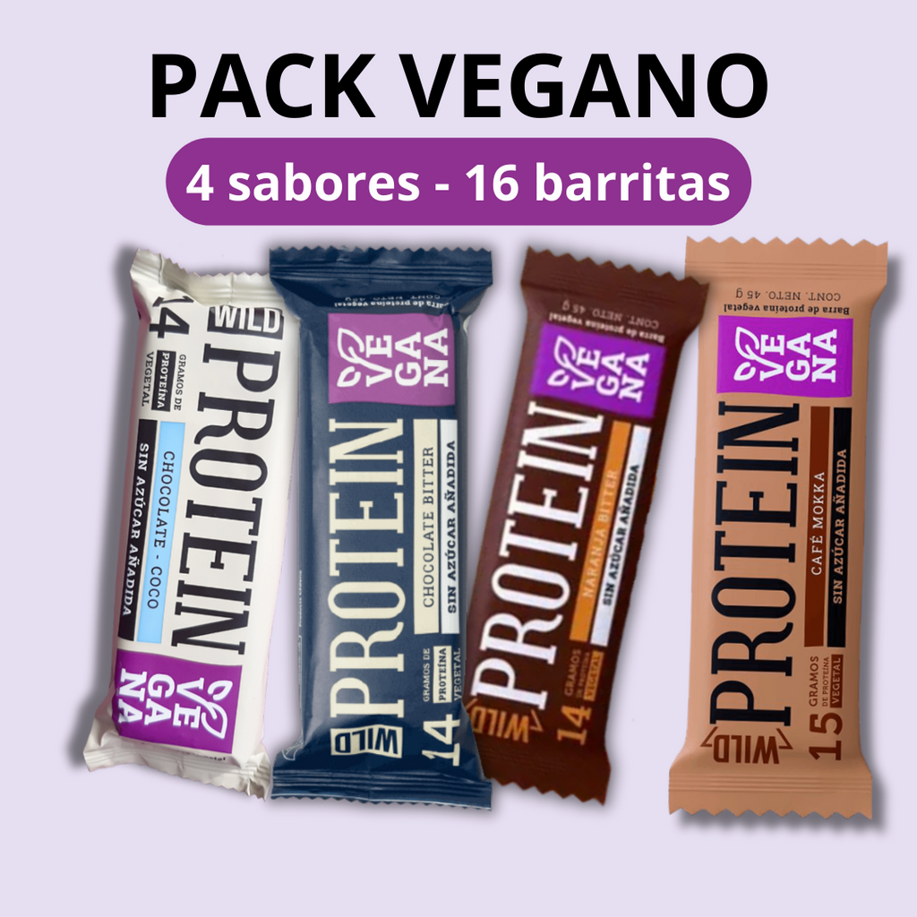 Barritas Wild Protein Veganas Pack 16 unidades