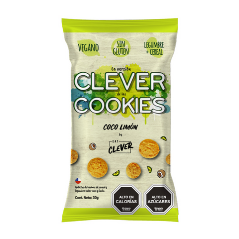 Clever Cookies Mini Coco Limón 30g