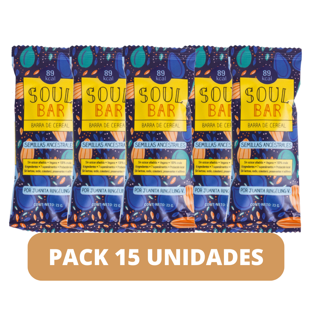 Pack Soul Bar Semillas Ancestrales (15 un)