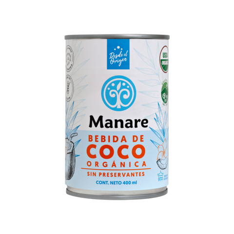 Leche de coco orgánica 400 ml