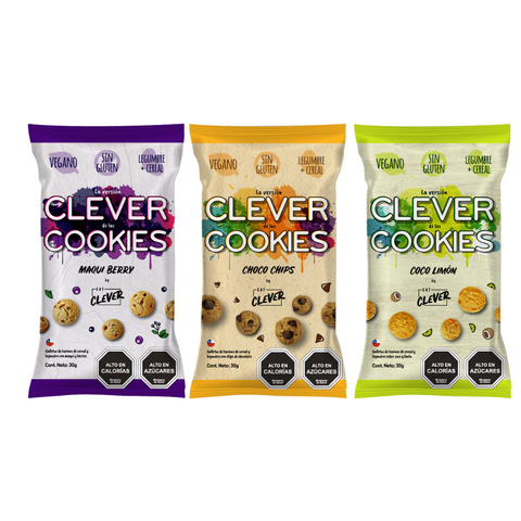 Pack Variedades Clever Cookies Mini 30g x 6 unidades
