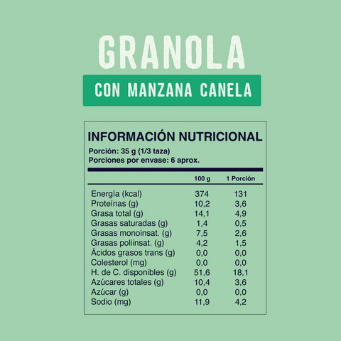 Granola Soul Manzana Canela 200 g
