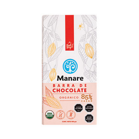 Barra de Chocolate Orgánico 85% cacao 100 gr