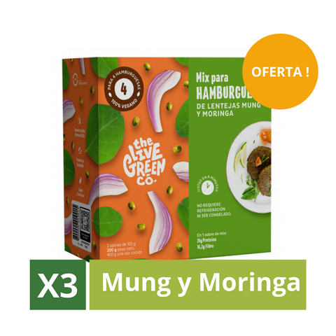 Pack Mix para Hamburguesas: Mung y Moringa (3 un)
