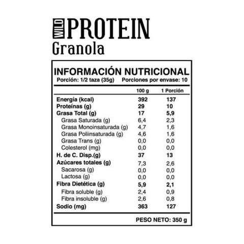Wild Protein Granola Crunchy Mix 300 gr